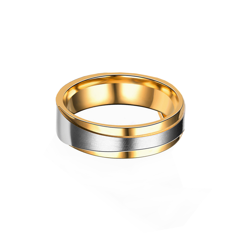 Men's Steel Lovers Gold-Plated Rings 01171 Personality Gifts Jewelry