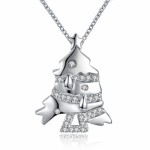 Christmas Series Zircon Necklace Small Fish Fashion Necklace