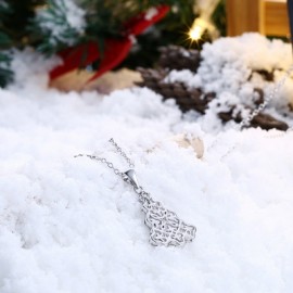 Christmas Zircon Necklace Series Christmas Tree Fashion Necklace