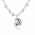 18-INCH Simple Heart Pendant Necklace