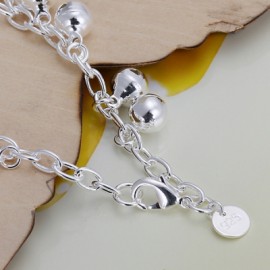 Jingle Bracelet Silver Globe Chain Bracelet