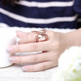 R765-B Nickle Free Antiallergic New Fashion Jewelry 18K Gold Plated Ring