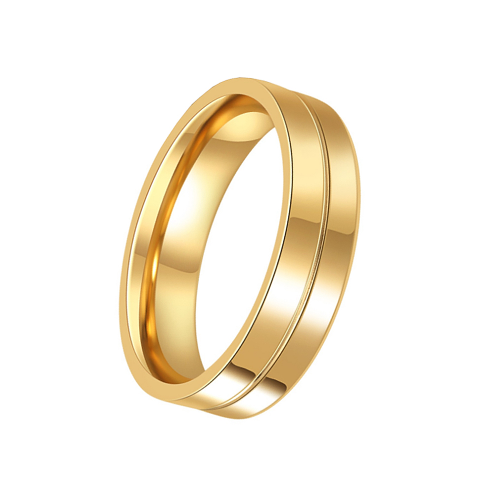 Men's Steel Lovers Gold-Plated Rings 01191 Personality Gifts Jewelry