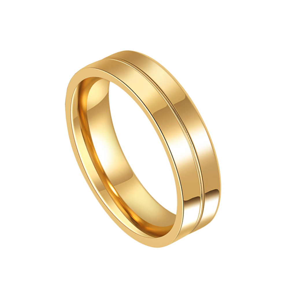 Men's Steel Lovers Gold-Plated Rings 01191 Personality Gifts Jewelry