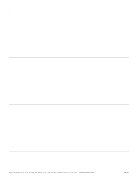 Preview of the first page of Blank cards (DOCX, PDF)